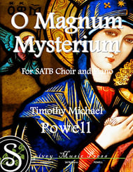 O Magnum Mysterium SATB choral sheet music cover Thumbnail